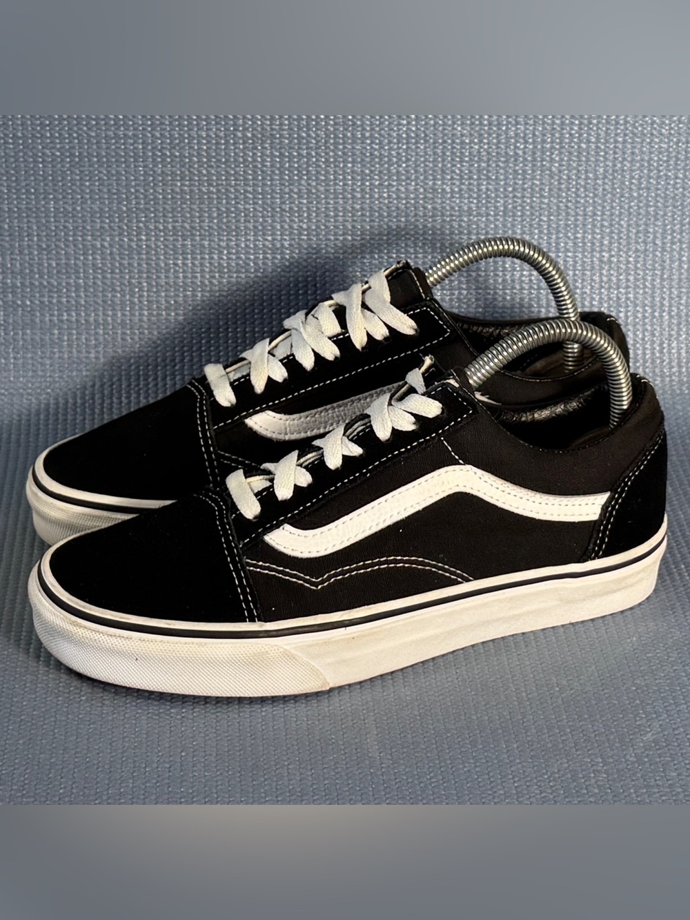 Vans Old Skool Suede Canvas Black/White Sneakers Women’s Size 8
